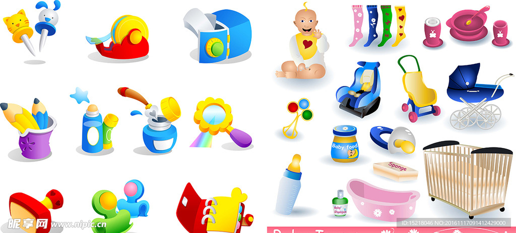 婴儿用品icon图标
