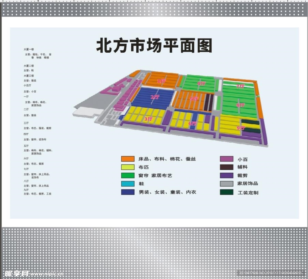 北方市场 平面图