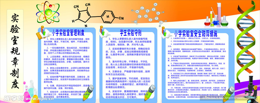 科学室展板