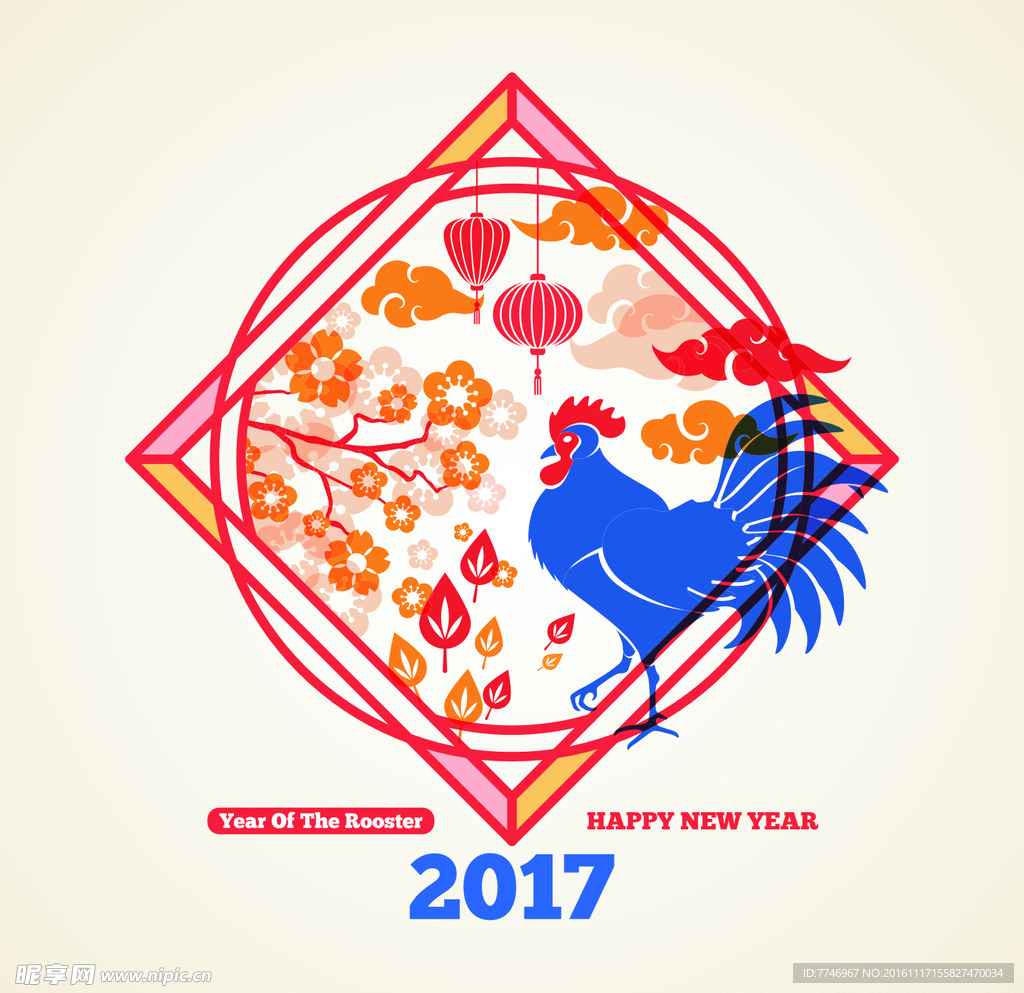 2017鸡年矢量