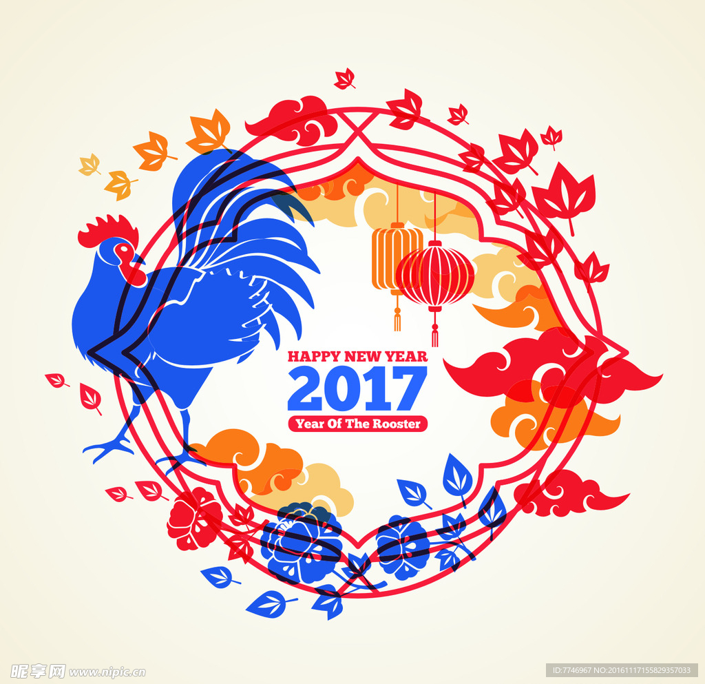 2017鸡年矢量