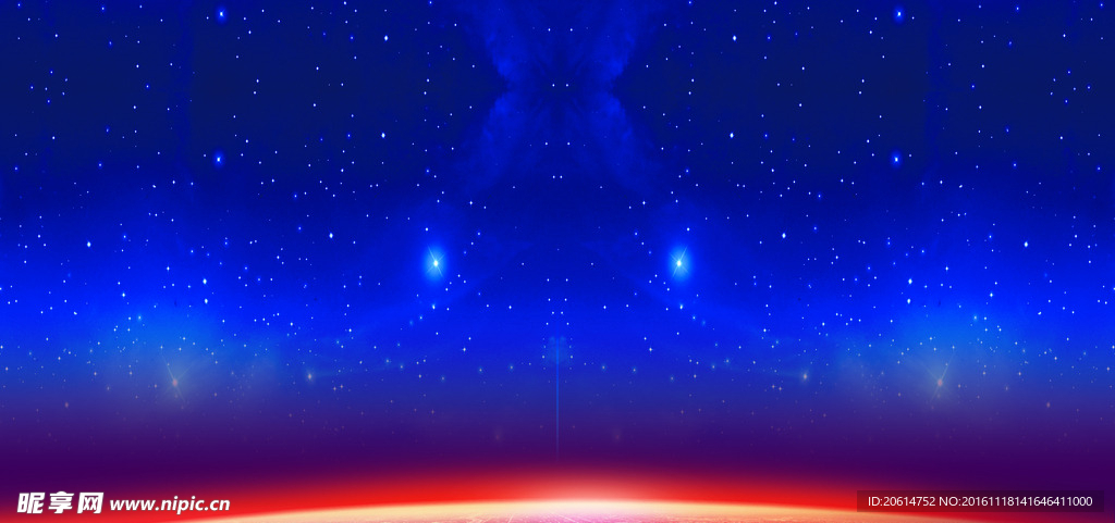 神奇的夜空海报