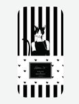 时尚猫咪 原创插画 手机壳图案