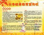 秋季健康教育宣传栏