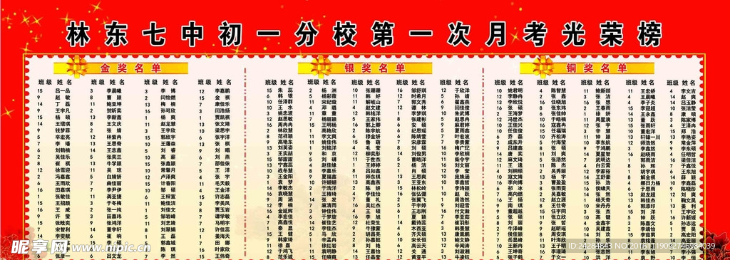 林东七中光荣榜