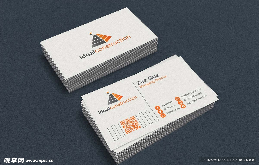 清爽大气企业名片