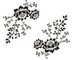 对角花 矢量图