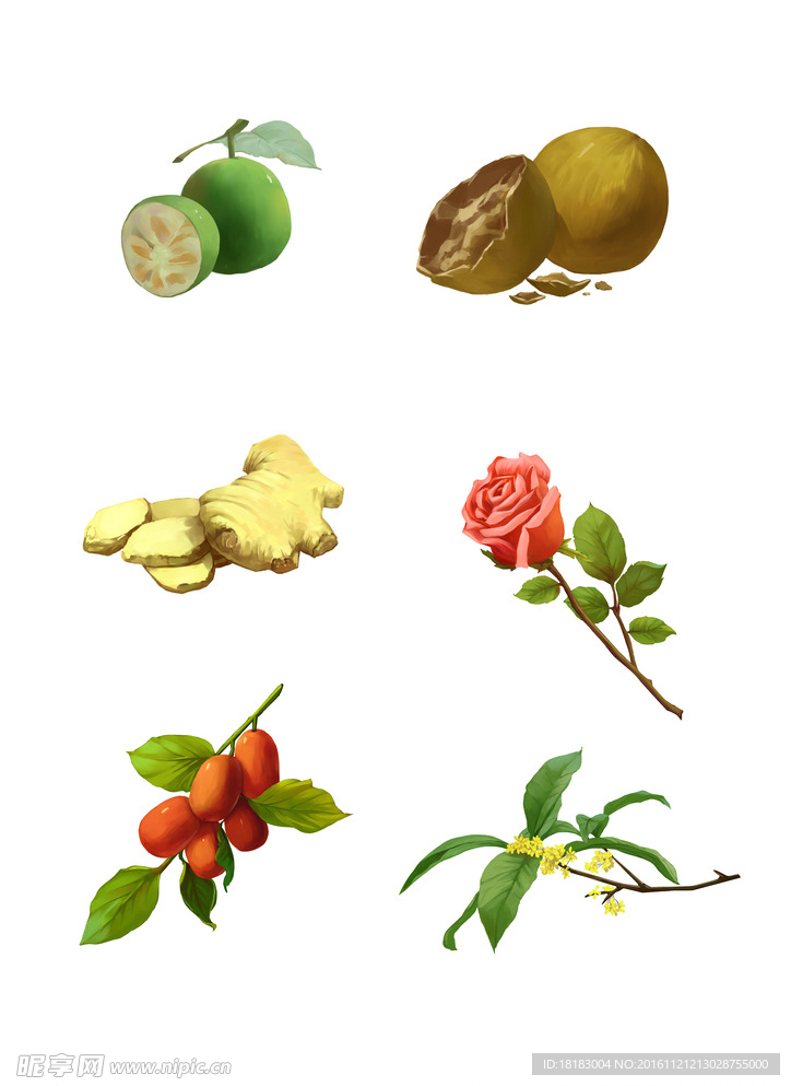 为红糖包装 不同口味画的插画