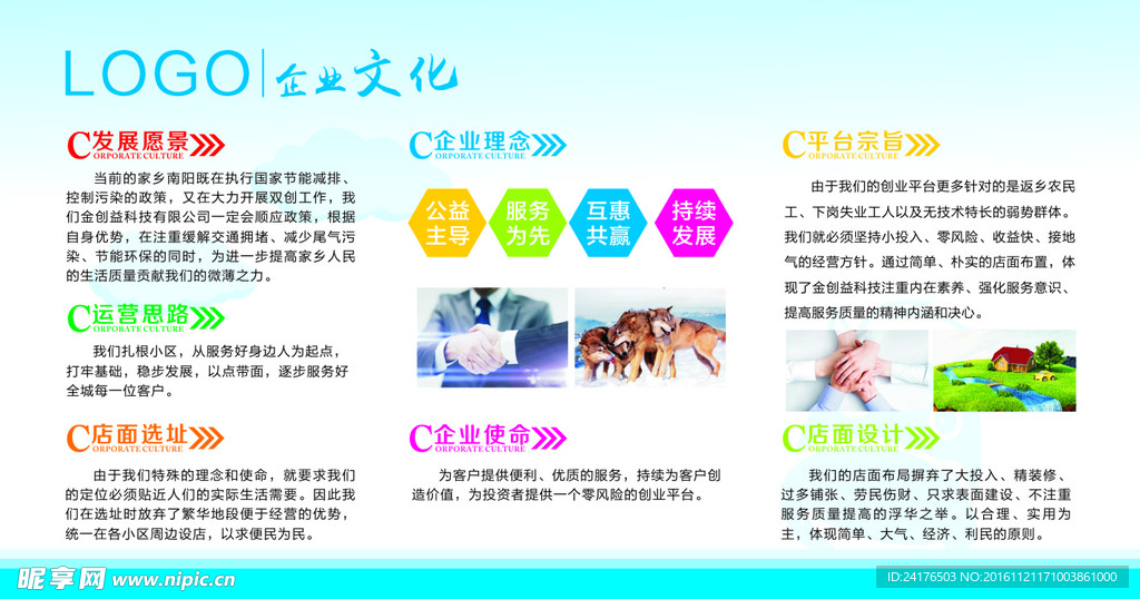 企业文化  公司文化展板