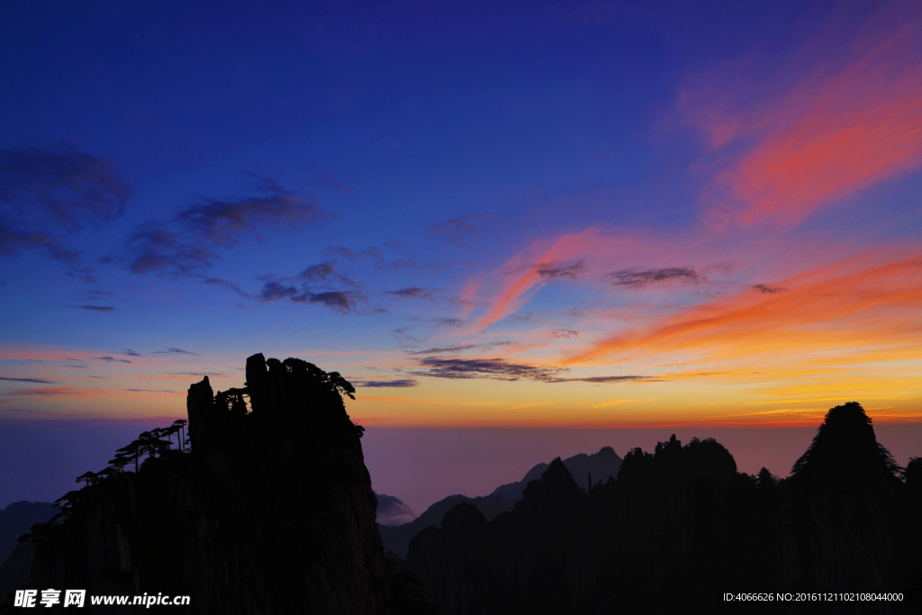 黄山日出风景