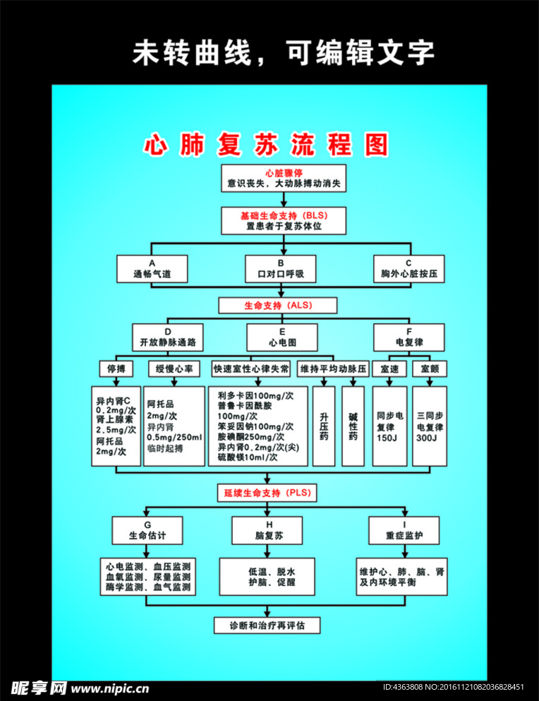 心肺复苏流程图