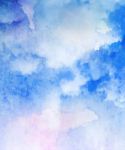 水彩水墨云彩背景