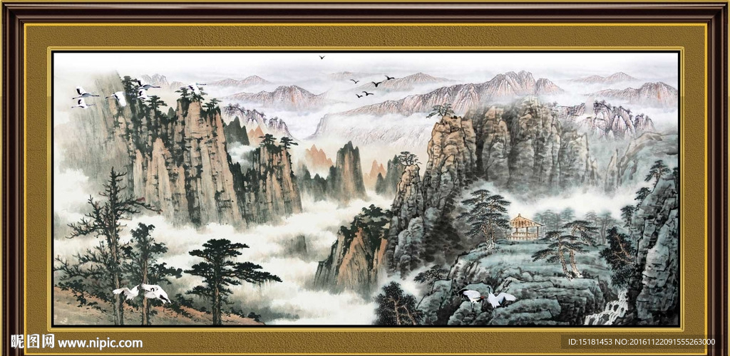 水墨山水画