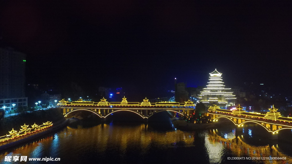 贵州锦屏夜景高清风光原图