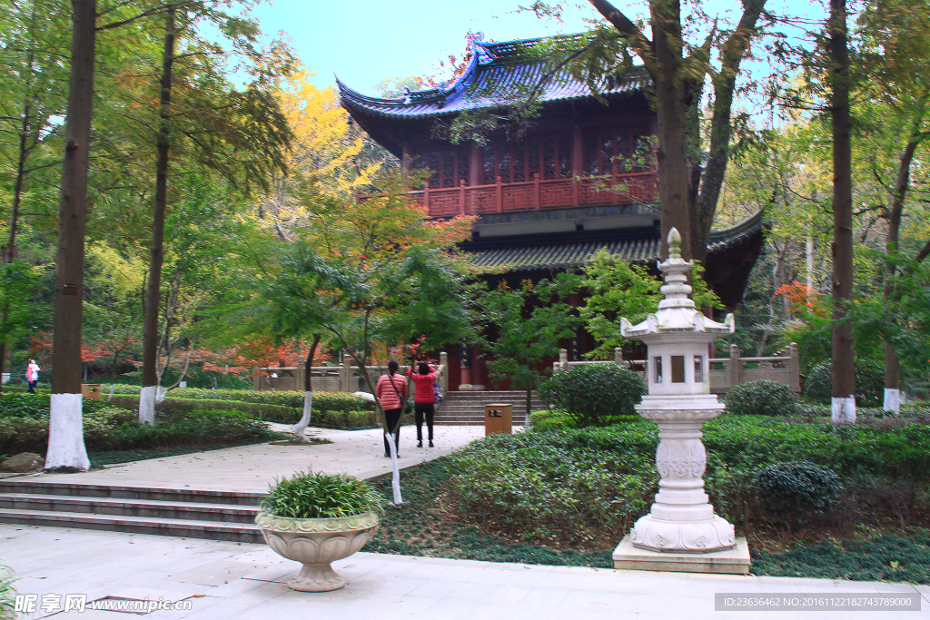 栖霞山红叶 栖霞古寺