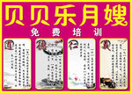 贝贝乐月嫂广告展板
