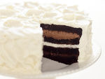 黑森林巧克力蛋糕摄影图