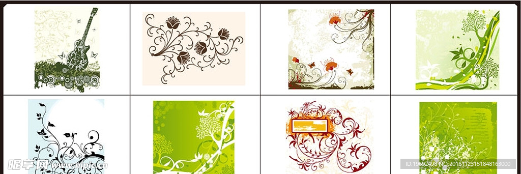 矢量图 插画 雕刻 素描 花纹