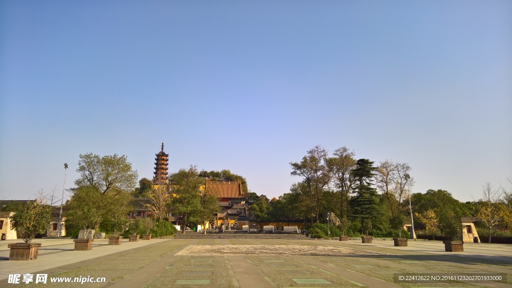 镇江金山寺公园全景