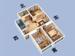 家装户型鸟瞰图