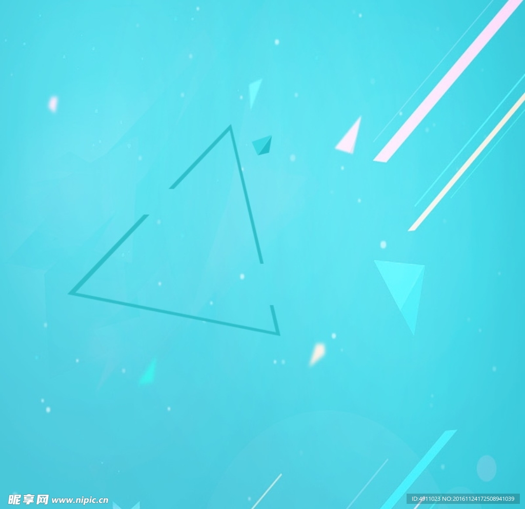 蓝色几何背景主图钻展直通车