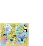 卡通花纹字母背景底纹