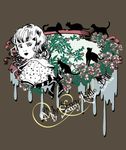 抽象花纹人物素材