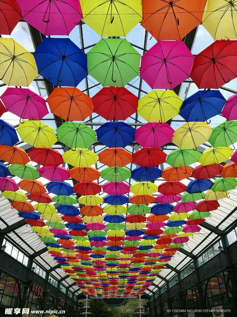 雨伞 商业街