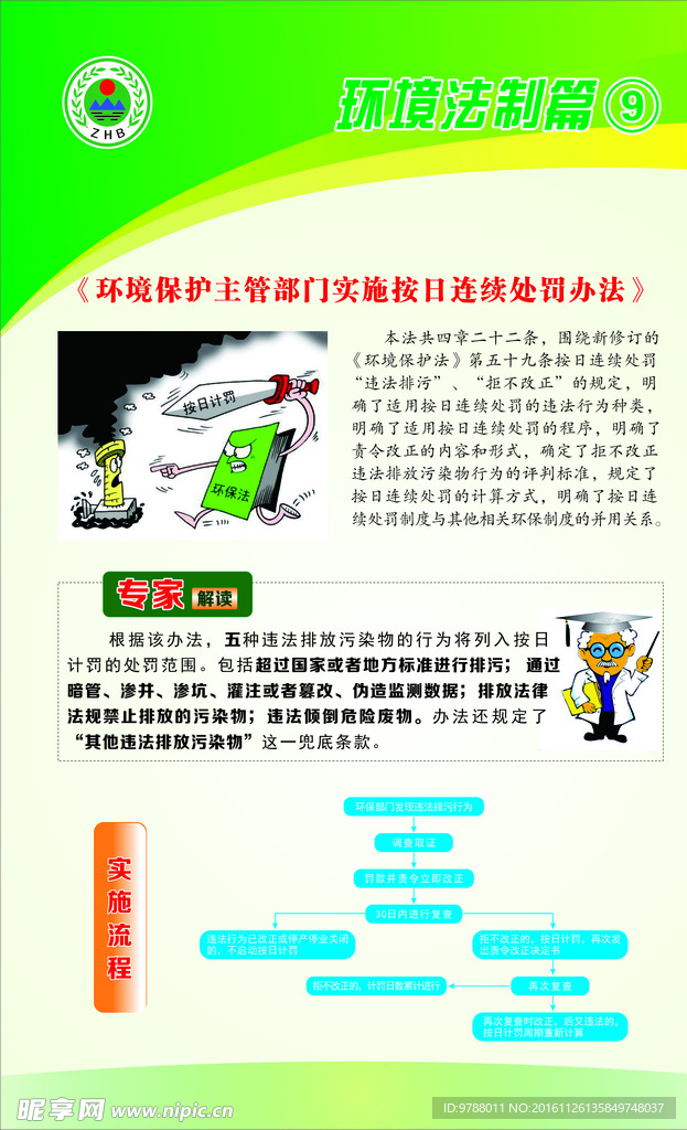 《环境保护主管部门实施按日连续