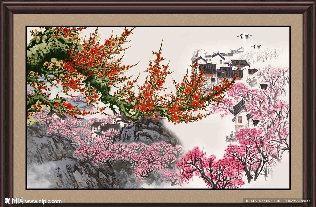 国画梅花