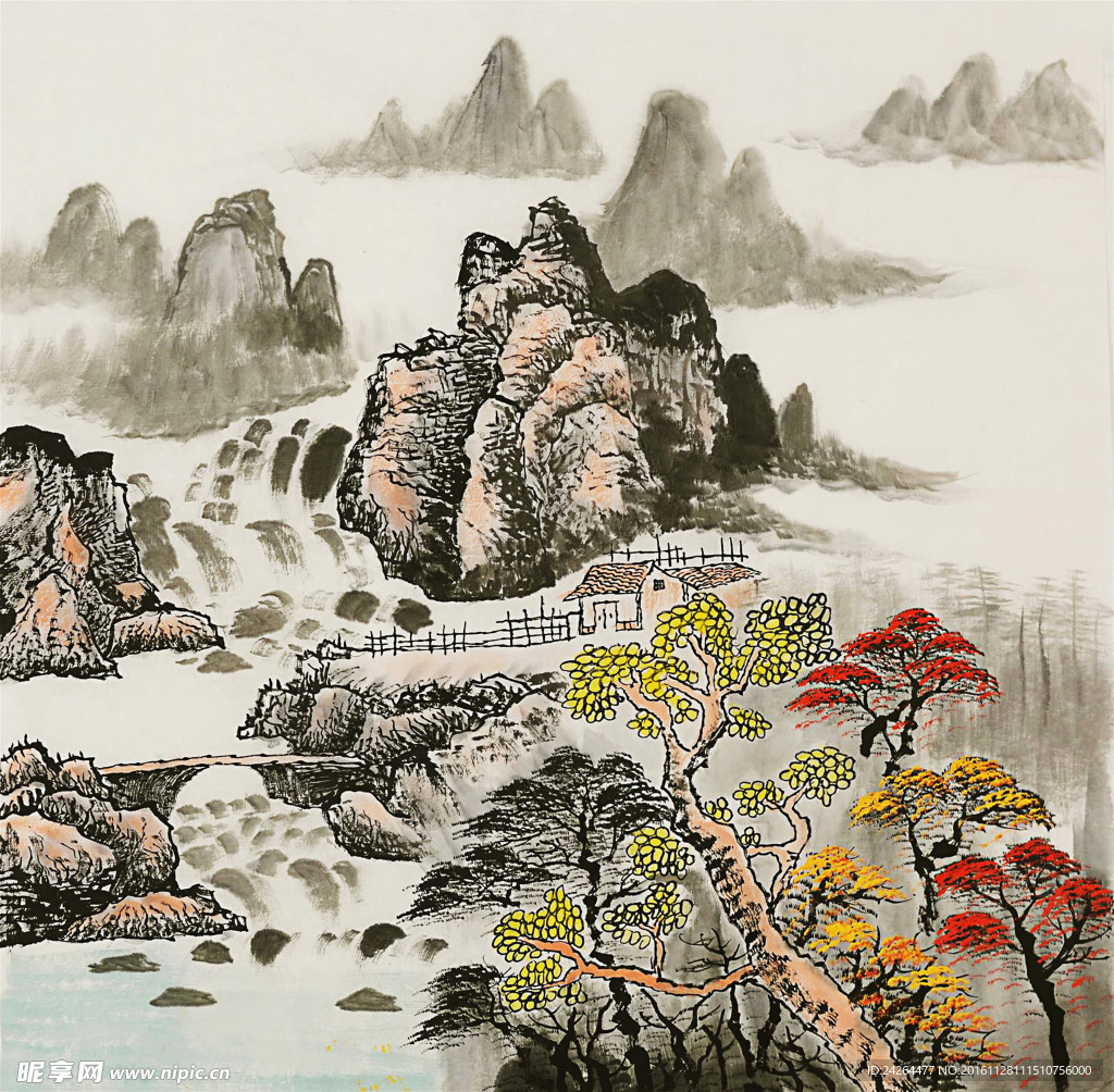 国画山河