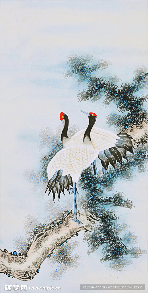 鹤松图