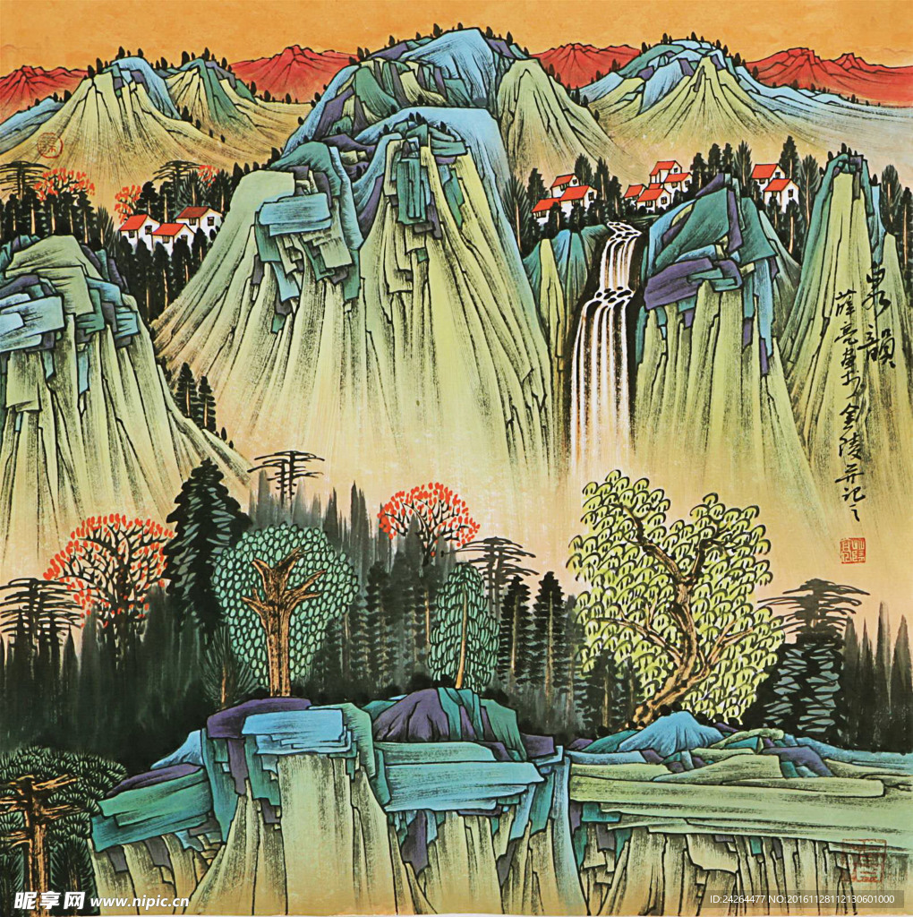 国画山河