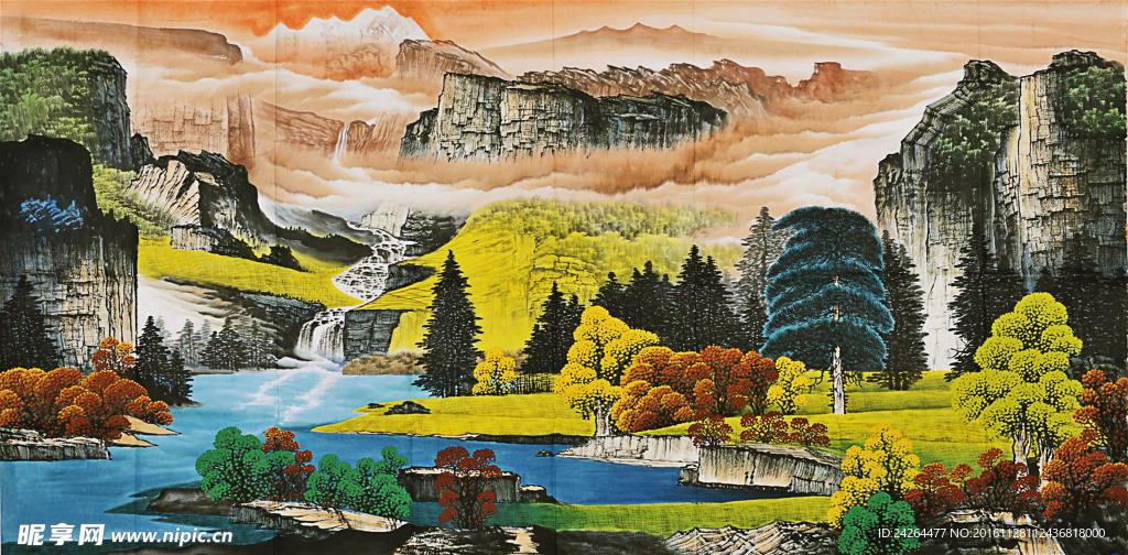 国画山河