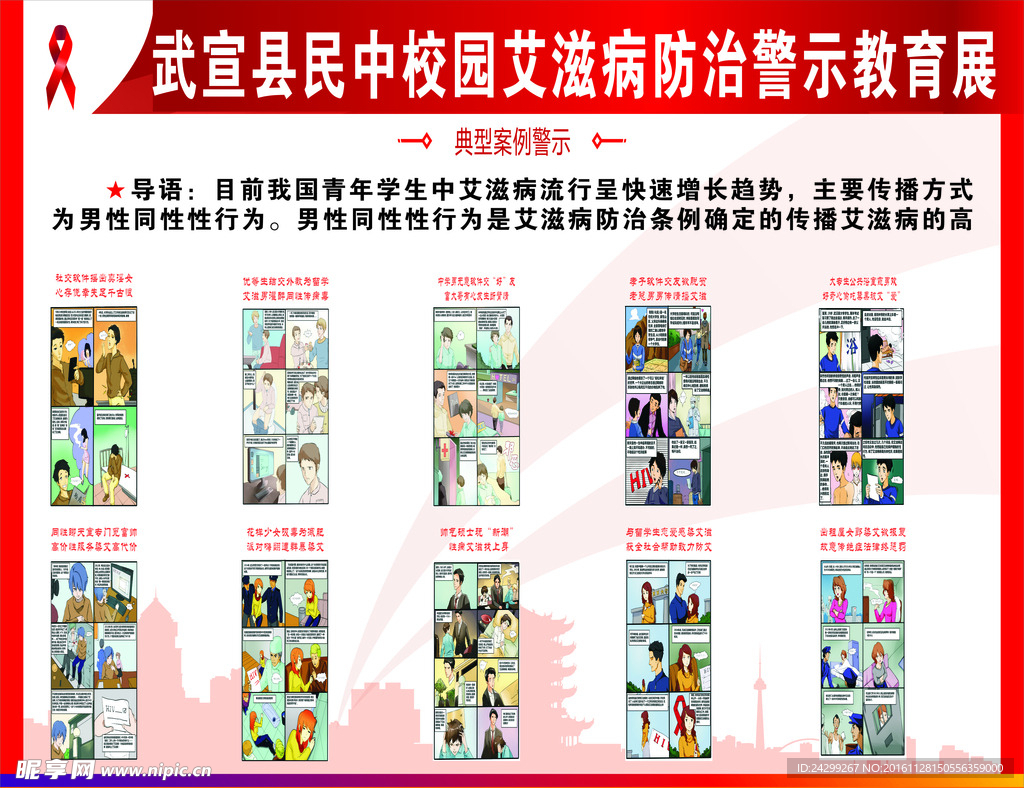 校园艾滋病防治展