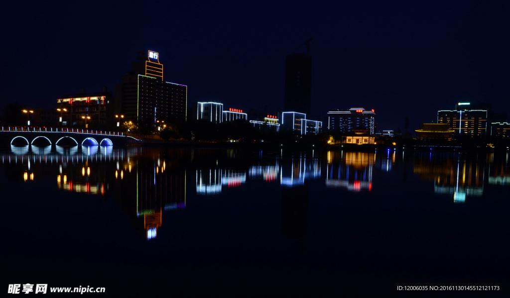 城市的夜景