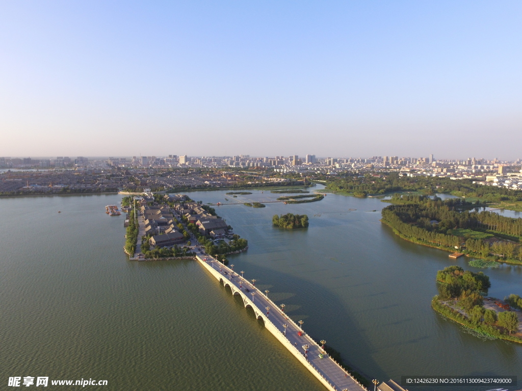 聊城龙堤全景