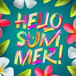 清新自然的夏季风光主题海报