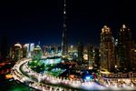 迪拜建筑夜景