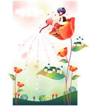 古典花仙子人物素材
