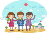 小学生人物素材