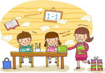 卡通小学生素材