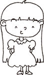 卡通小女孩