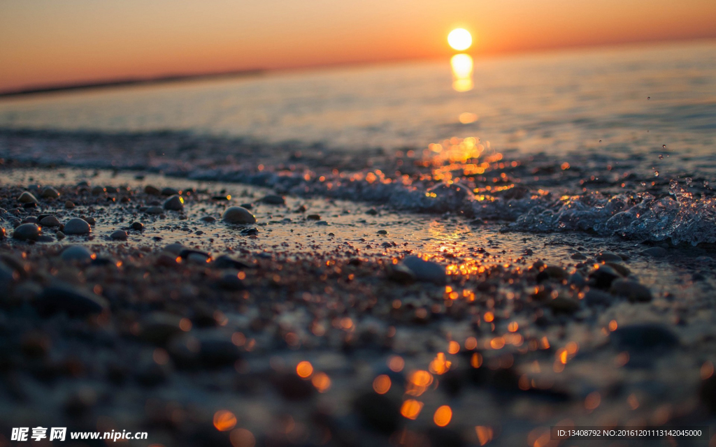 海边夕阳