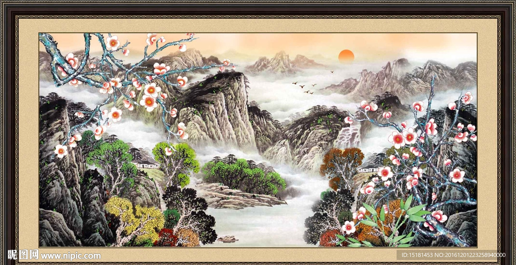 国画梅花