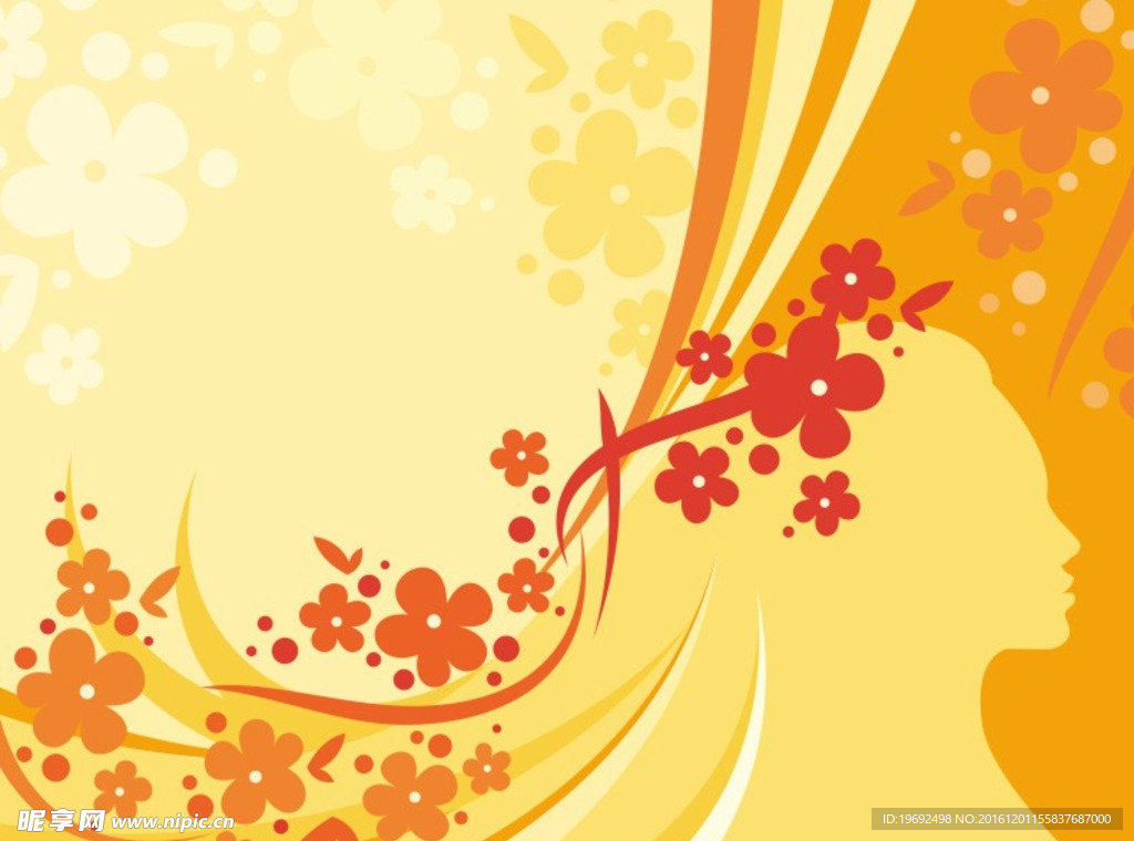 插画矢量图 花纹素材