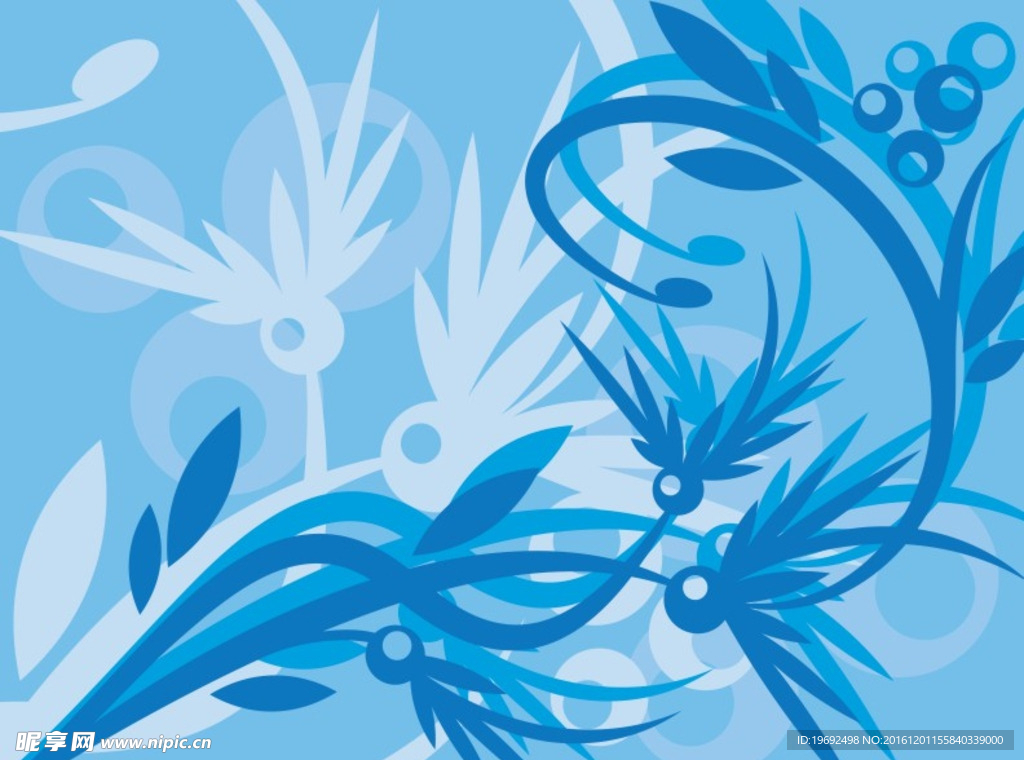 插画矢量图 花纹素材