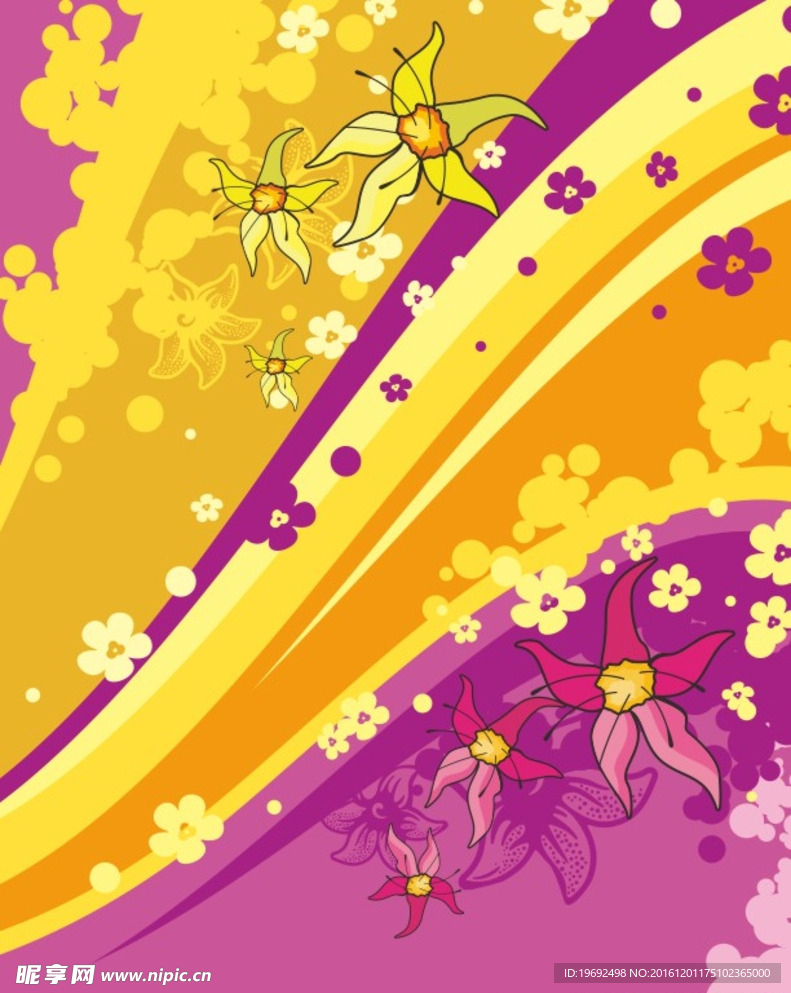 插画矢量图 花纹素材