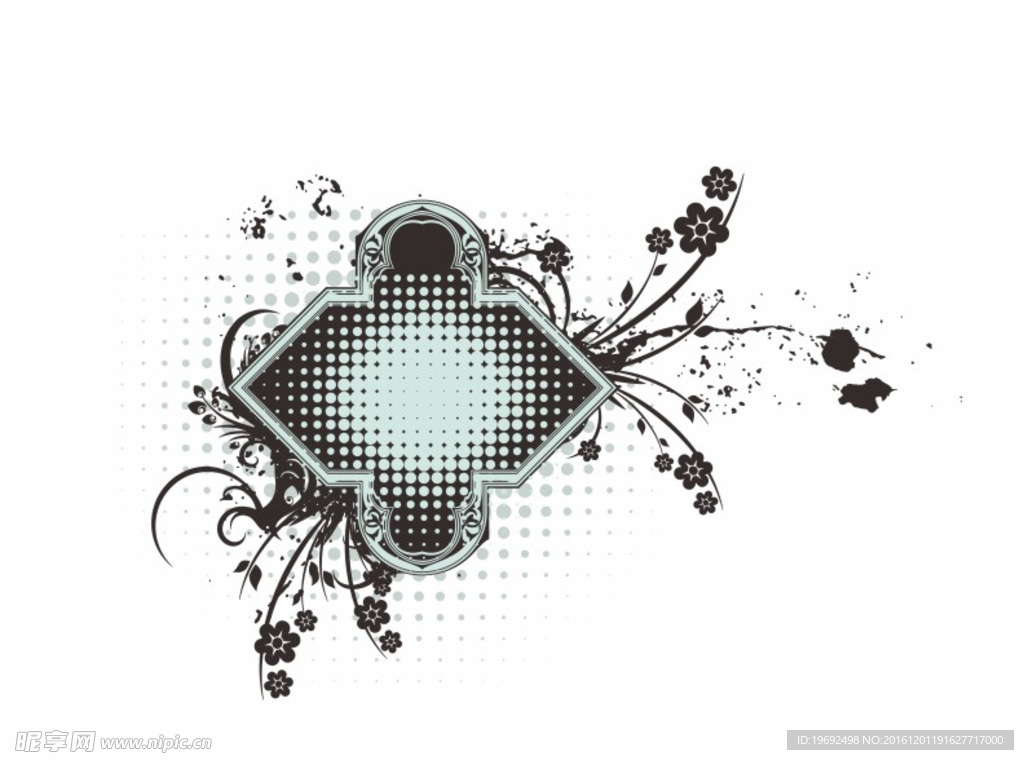 插画矢量图 花纹素材