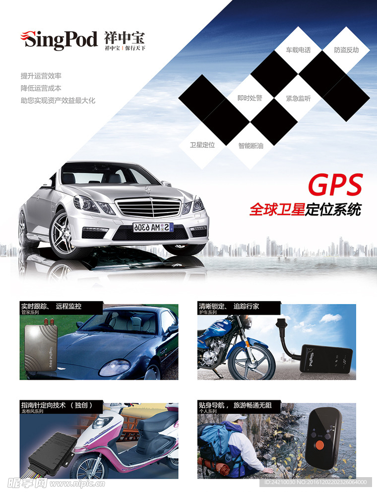 车载导航产品宣传单页